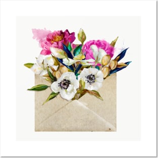 Floral Letter Posters and Art